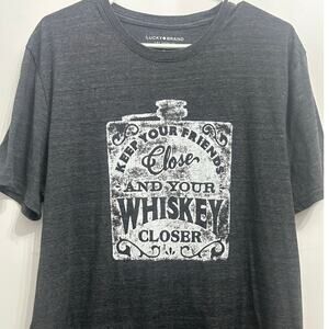 Lucky Brand Men's Gray Graphic T-Shirt
